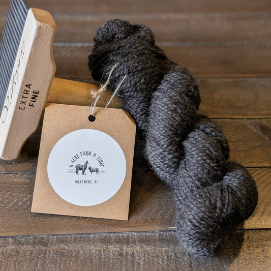 Alpaca/Finn sheep. Worsted