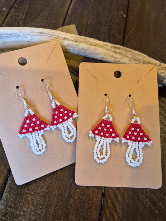 Hand Beaded Earrings